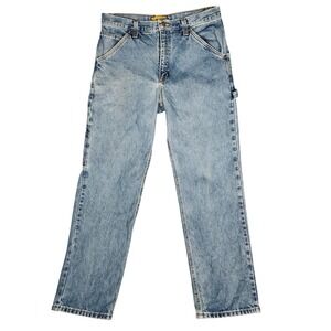 Diamond Gusset Carpenter Jeans Men's 32X30 Blue Excellent Made in USA DMC-602